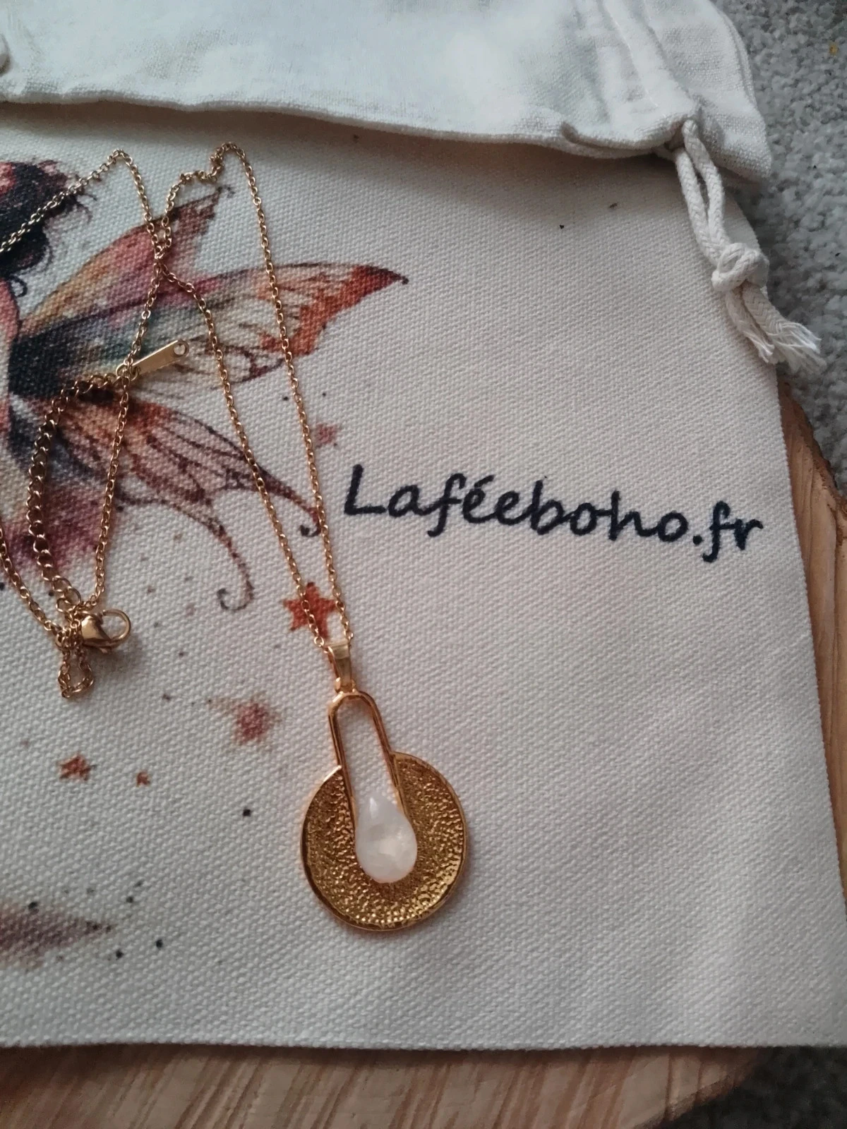 Collier pierre de lune naturelle – photo 3